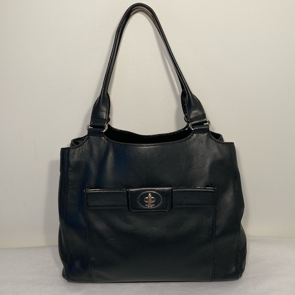 Kate Spade leather turn lock shoulder bag